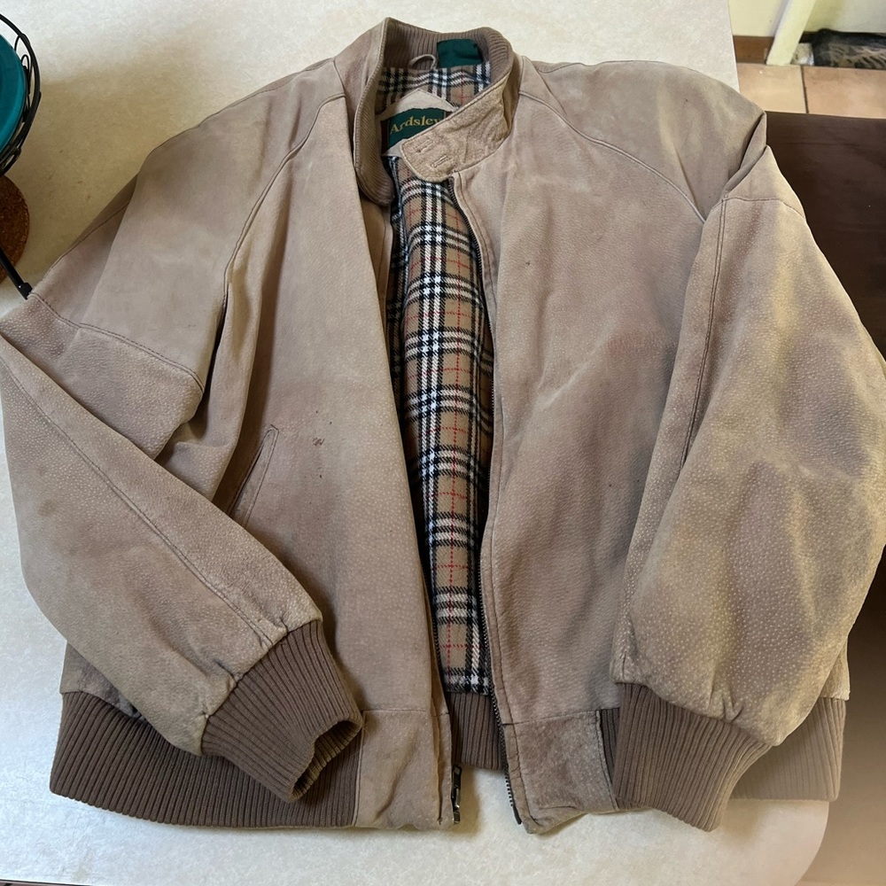 80’s geniune leather Ardsley Jacket Barn Vinatge
